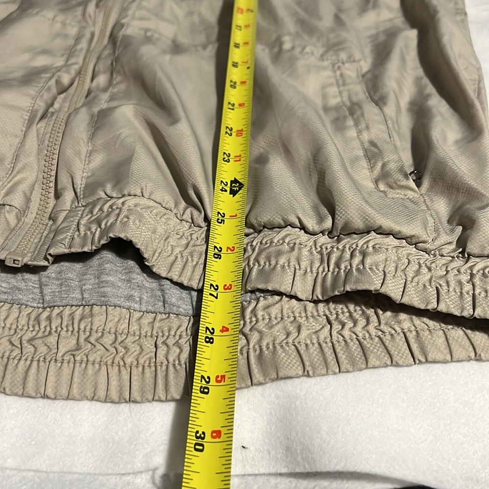 VINTAGE Court Casual Jacket Men’s Beige Large Track Zip Retro - Picture 5 of 7